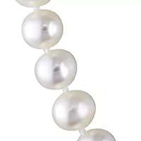 7-7.5MM Cultured Freshwater Pearl 16" Strand Necklace with Sterling Silver Clasp