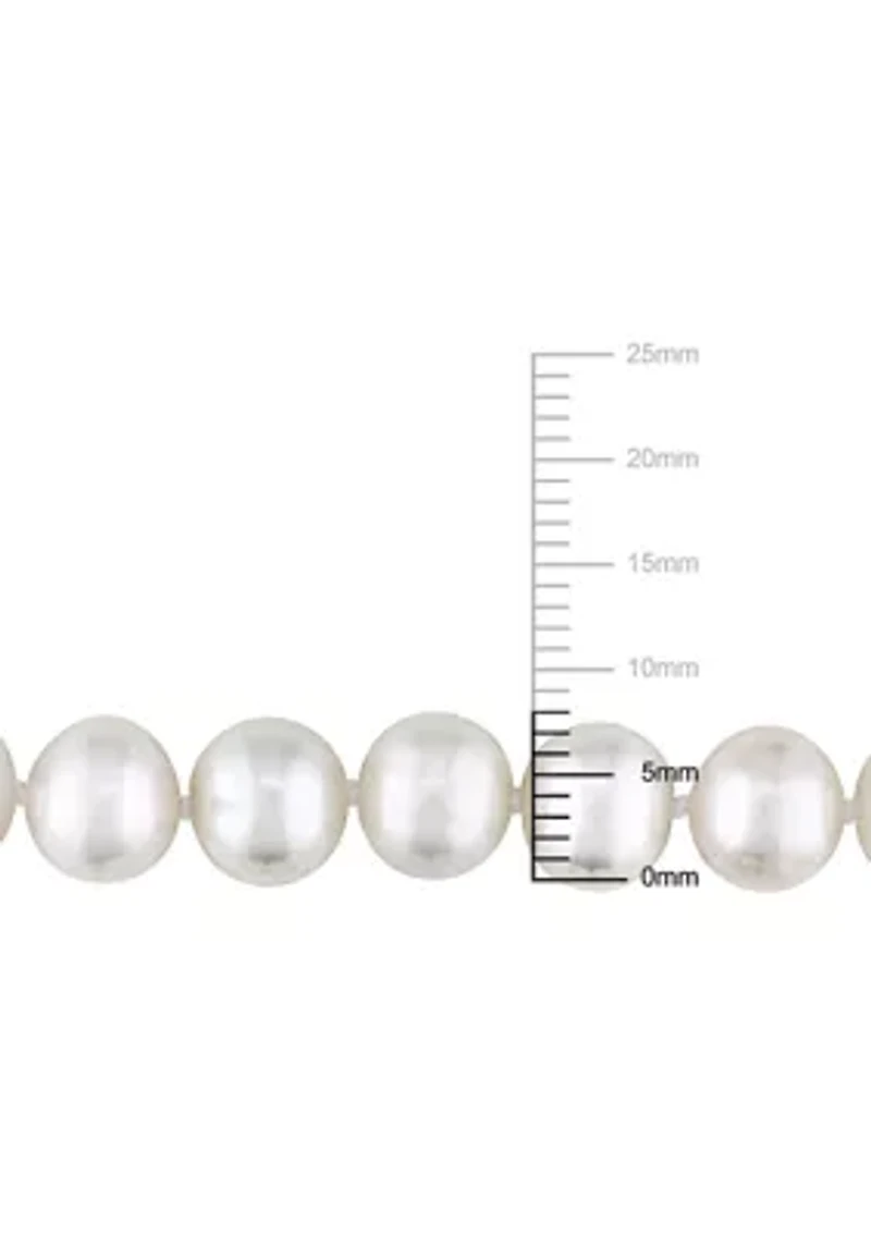 7.5-8MM Cultured Freshwater Pearl 18" Strand Necklace with Sterling Silver Clasp