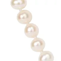 5-6MM Freshwater Cultured Pearl 24" Strand Necklace with Sterling Silver Clasp