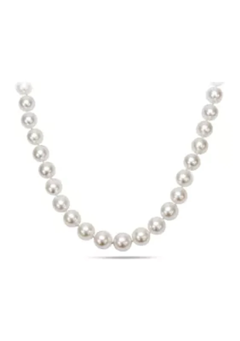 10-13MM South Sea Pearl Graduated 18" Strand Necklace with 14k Yellow Gold Clasp