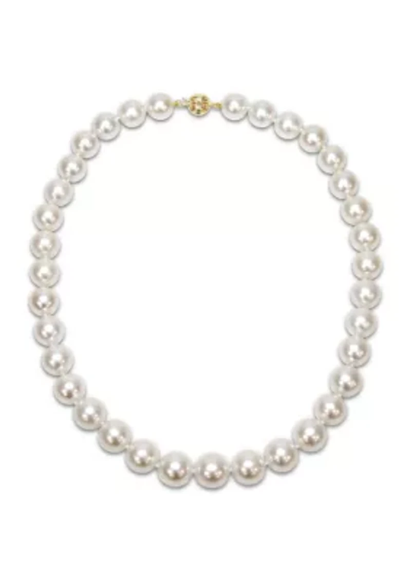 10-13MM South Sea Pearl Graduated 18" Strand Necklace with 14k Yellow Gold Clasp