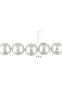 10-13MM South Sea Pearl Graduated 18" Strand Necklace with 14k Yellow Gold Clasp
