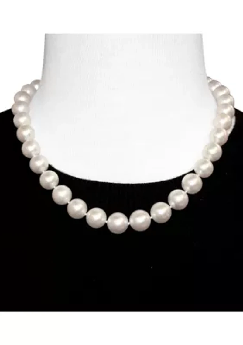 10-13MM South Sea Pearl Graduated 18" Strand Necklace with 14k Yellow Gold Clasp