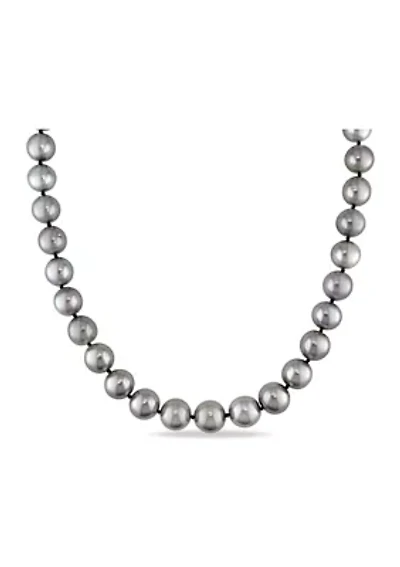10-13MM Tahitian Cultured Pearl Graduated 18" Strand Necklace with 14k White Gold Clasp