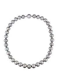 10-13MM Tahitian Cultured Pearl Graduated 18" Strand Necklace with 14k White Gold Clasp