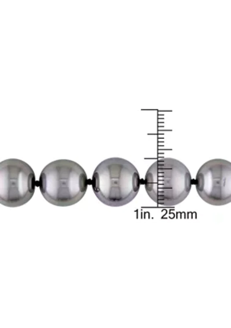 10-13MM Tahitian Cultured Pearl Graduated 18" Strand Necklace with 14k White Gold Clasp