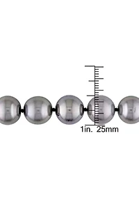 10-13MM Tahitian Cultured Pearl Graduated 18" Strand Necklace with 14k White Gold Clasp