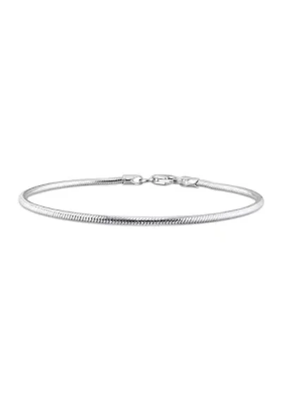 Sterling Silver 1.9mm Snake Chain Bracelet, 7.5"