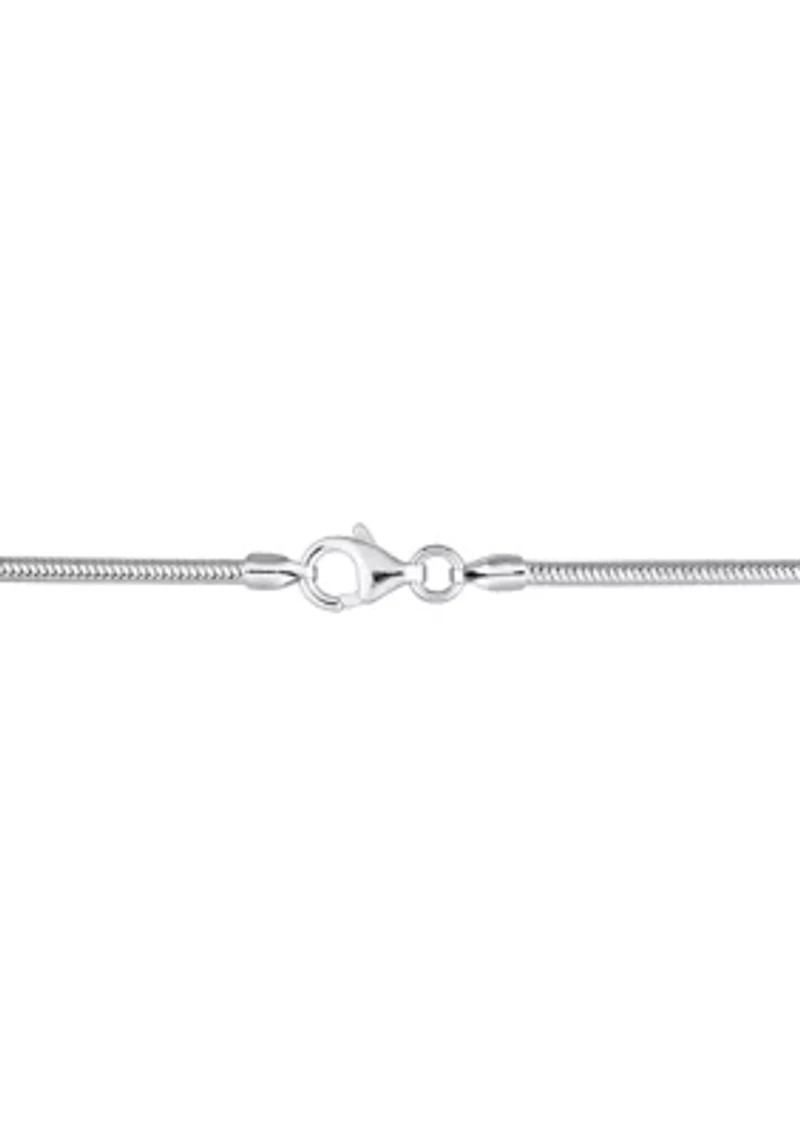 Sterling Silver 1.9mm Snake Chain Bracelet, 9"