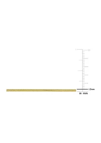 Yellow Plated Sterling Silver Snake Chain Bracelet, 7.5"