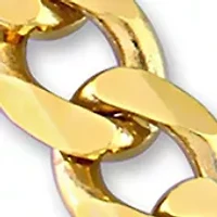 18k Yellow Gold Plated Sterling Silver 5.5mm Figaro Chain Bracelet, 7.5"