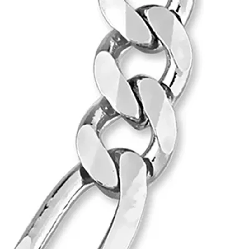 Sterling Silver 5.5mm Figaro Chain Anklet, 9"