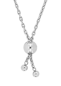 Lab Created 3/4 Ct DEW Created Moissanite Oval Halo Adjustable Bolo Bracelet in Sterling Silver