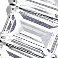 Lab Created 73.50 ct. t.g.w. Created White Sapphire Tennis Necklace in Sterling Silver