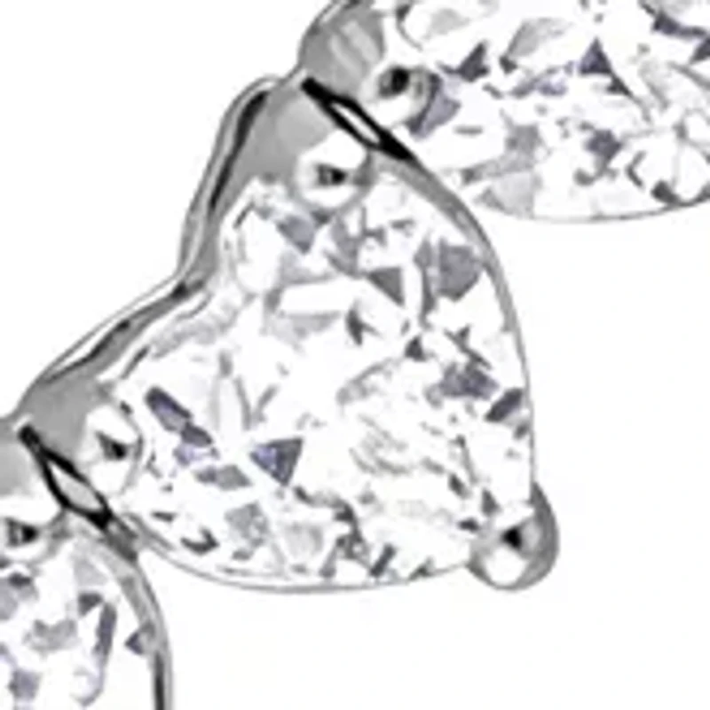 Lab Created 31.20 ct. t.g.w. Created White Sapphire  Tennis Necklace in Sterling Silver