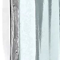 1.90 ct. t.g.w. Aquamarine Bezel Style Emerald Cut Stud Earrings in Sterling Silver