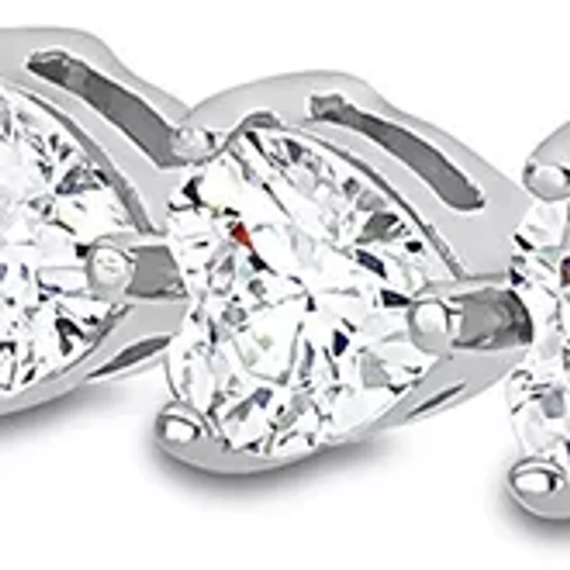Lab Created 10 ct. t.g.w. Created White Sapphire Tennis Bracelet in Sterling Silver