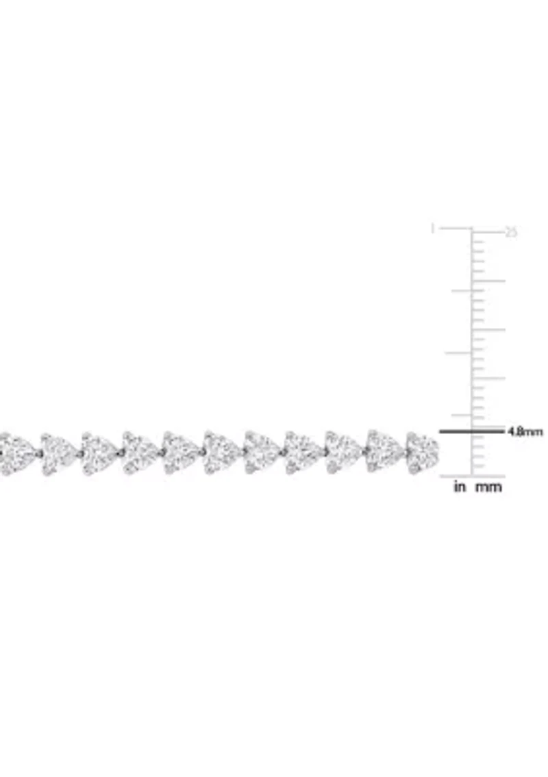 Lab Created 10 ct. t.g.w. Created White Sapphire Tennis Bracelet in Sterling Silver