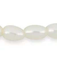 Set Of 3-4MM Freshwater Cultured Pearl Necklace, Bracelet & Earrings With 10K Yellow Gold Clasp