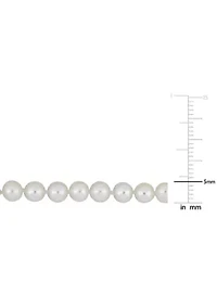 Cultured Freshwater Pearl Strand Necklace in 14k White Gold