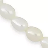 Set Of 3-4MM Freshwater Cultured Pearl Necklace, Bracelet & Earrings With 10K Yellow Gold