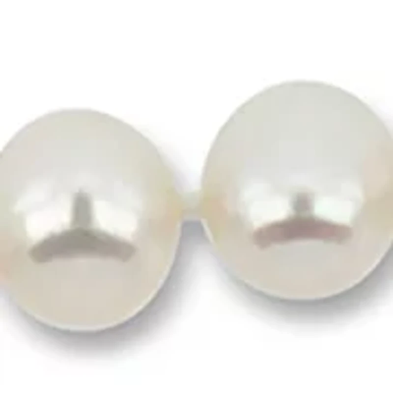9-10 MM Freshwater Pearl Necklace in Sterling Silver