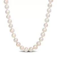 7.5-8MM Freshwater Cultured Pearl Strand Necklace