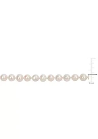 7.5-8MM Freshwater Cultured Pearl Strand Necklace