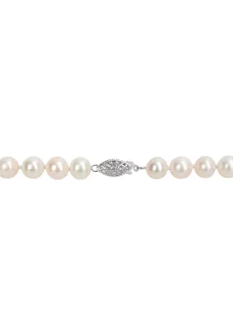 7.5-8MM Freshwater Cultured Pearl Strand Necklace