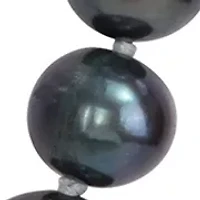 7.5-8MM Black Freshwater Cultured Pearl Strand Necklace