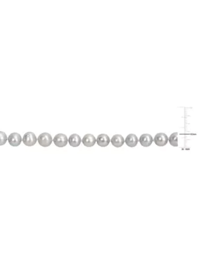Gray Cultured Freshwater Pearl Strand Necklace