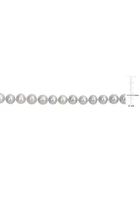 Gray Cultured Freshwater Pearl Strand Necklace