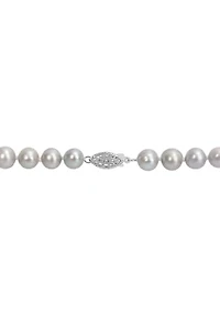 Gray Cultured Freshwater Pearl Strand Necklace