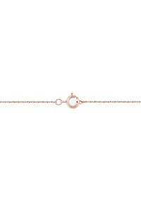 5.5-6mm Freshwater Cultured Pearl Tin-Cup Necklace in 10k Rose Gold