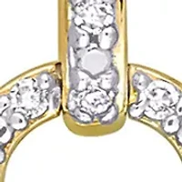 5-5.5mm Cultured Freshwater Pearl and 1/5 CT TDW Diamond Drop Pendant with Chain in 10k Yellow Gold