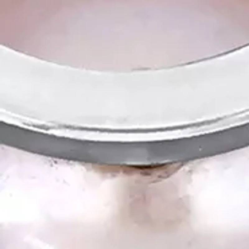 8-8.5mm Freshwater Cultured Pink Pearl Hoop Earrings in Sterling Silver