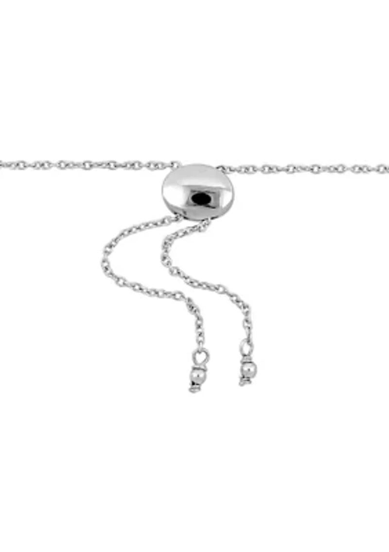 7.5-8mm Freshwater Cultured Pearl Adjustable Bolo Bracelet in Sterling Silver