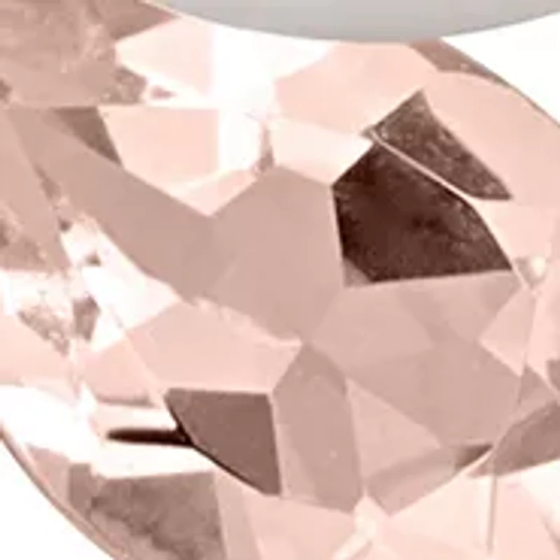 8-9mm South Sea Cultured Freshwater Pearl and 4/5 CT TGW Morganite Stud Earrings in Rose Plated Sterling Silver
