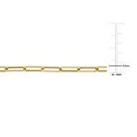 4.3mm Polished Paperclip Chain Bracelet in 14k Yellow Gold, 7.5 in