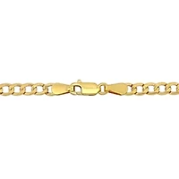 4mm Curb Link Chain Bracelet in 14k Yellow Gold, 7.5 in