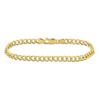 4.1mm Curb Chain Bracelet in 14k Yellow Gold, 7.5 in