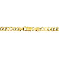4.1mm Curb Chain Bracelet in 14k Yellow Gold, 7.5 in