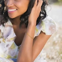 4.1mm Curb Chain Bracelet in 14k Yellow Gold, 7.5 in