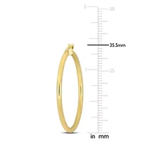 35mm Hoop Earrings in 14k Yellow Gold