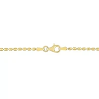 Oval Ball Chain Necklace in 18k Yellow Gold Plated Sterling Silver, 16"