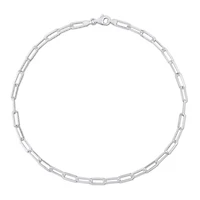 5MM Diamond Cut Paperclip Chain Necklace in Sterling Silver, 16"