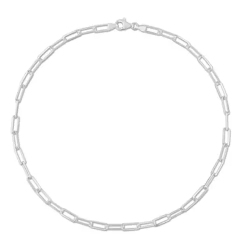5MM Diamond Cut Paperclip Chain Necklace in Sterling Silver, 18"
