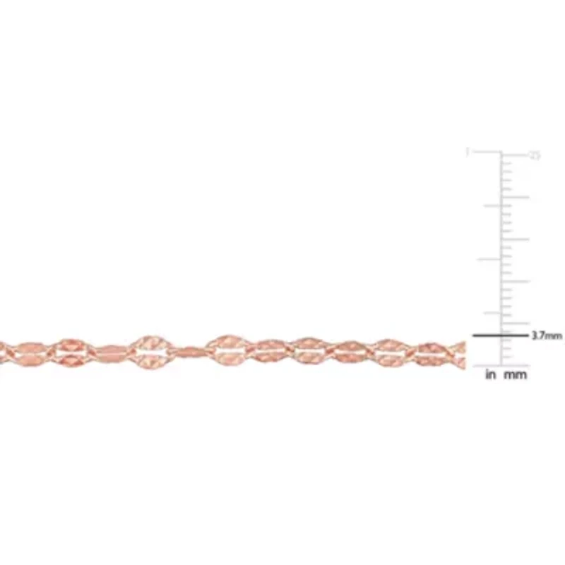Multi-Strand Chain Necklace in 18k Rose Gold Plated Sterling Silver, 18"