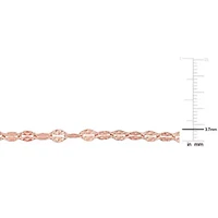 Multi-Strand Chain Necklace in 18k Rose Gold Plated Sterling Silver, 18"
