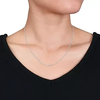 Bead Chain Necklace in Sterling Silver, 16"
